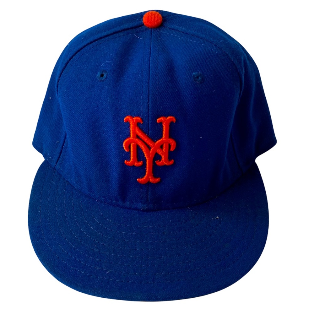 New York Mets New Era 59Fifty Official On The Field Cap Blue/Orange